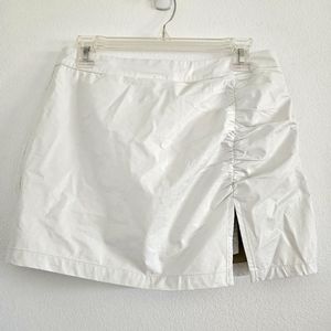 Cotton Candy LA White Faux Leather Skort Size L